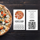 Pizzeria QR Code Eenvoudige Loyaliteit Kaart