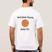 Pizzeria Uniform Volledig  Tekst T-shirt (Achterkant)