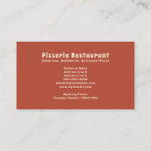 Pizzeria Visitekaartje (Achterkant)
