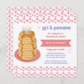 PJ et Pancakes Sleepover Invitations d'anniversair (Devant / Derrière)