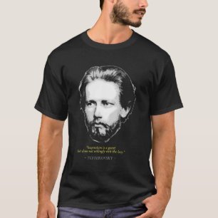 Pjotr Iljitsj Tsjaikovski citeert klassieke muziek T-shirt