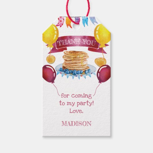 PJ's Party Bedankt Cadeaulabel (Voorkant)