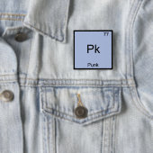 Pk - Punk scheikundeelement symbool T-Shirt Vierkante Button 5,1 Cm (In situ)