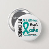 PKD heeft een cru 3 nodig Ronde Button 5,7 Cm (Voorkant /achterkant)