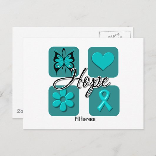 PKD Hoop Liefde Inspire Bewustzijn Briefkaart (Voorkant / Achterkant)