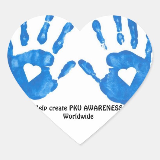 PKU hart Sticker (Voorkant)