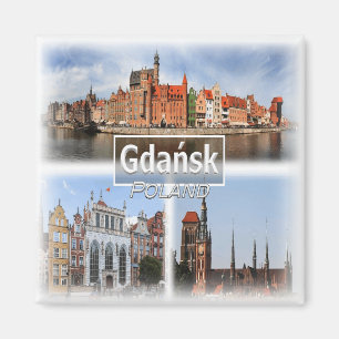 PL0022 Europa, Polen, Gdansk koelkastmagneet Magneet