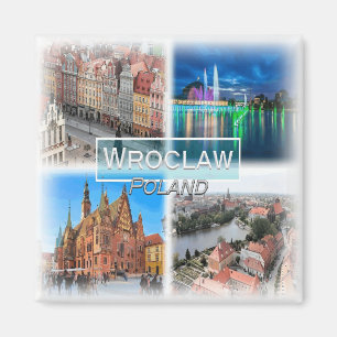 PL0029 Europa, Polen, Wroclaw, koelkast Magneet