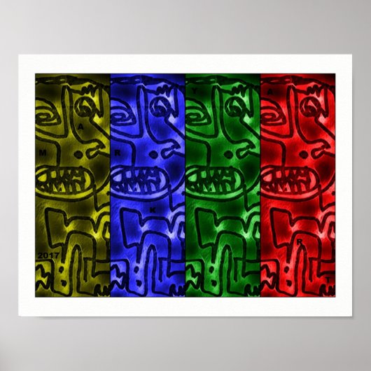 PL#1030295 MarkyArt Moderne moderne grafische kaar Poster (Voorkant)