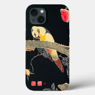 Plaat op de Tak van een Bloemende Struik van het R iPhone 13 Hoesje