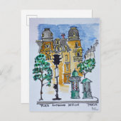 Plaats Alphonse Deville | Parijs, Frankrijk Briefkaart (Voorkant / Achterkant)