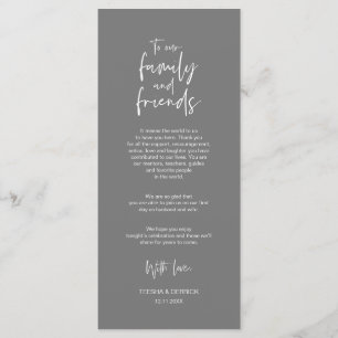 Plaats de instelling bedankt, minimale donkergrijz programma