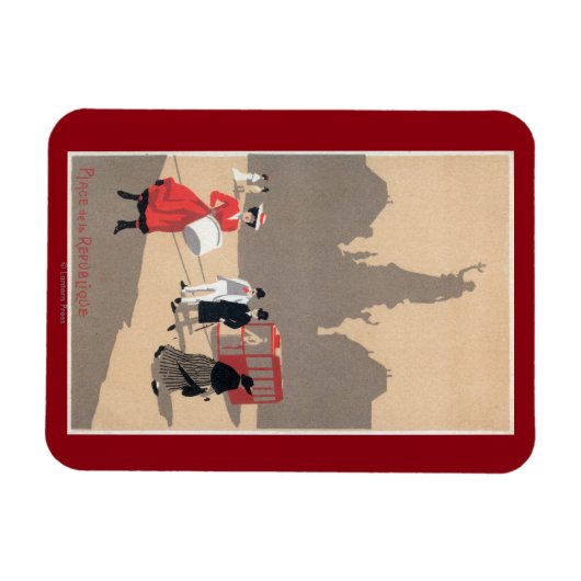 Plaats de la Republique Art Deco Scene Magneet (Horizontaal)