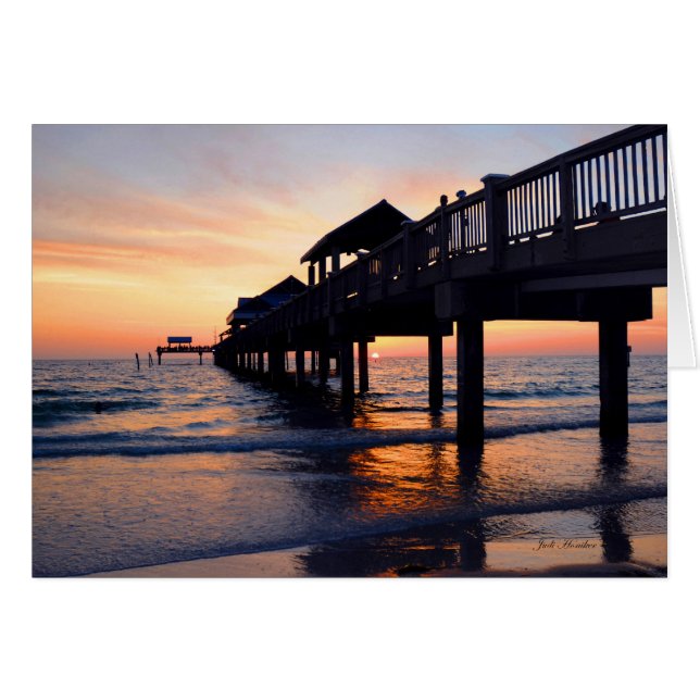 "Plaats de nacht naar de muziek" Klearwater Beach, (Voorkant Horizontaal)