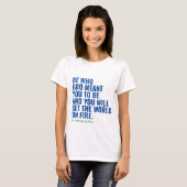 Plaats de Wereld op Vuur Grafische T-shirt (Voorkant volledig)