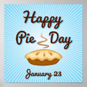 Plaats een Happy Pie Day Poster (Voorkant)