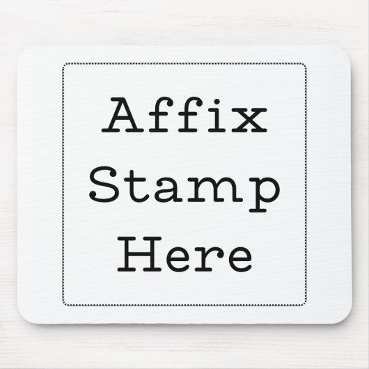 Plaats hier het stempel muismat (Voorkant)