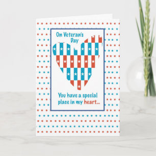 Plaats in het hart, Veteranendag Bedankkaart