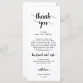 Plaats instelling Dank u, rustieke Boerderij thema Programma (Voorkant / Achterkant)