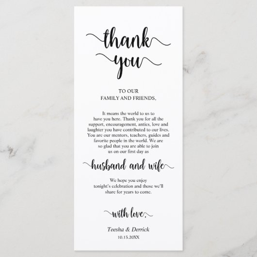 Plaats instelling Dank u, rustieke Boerderij thema Programma (Voorkant)