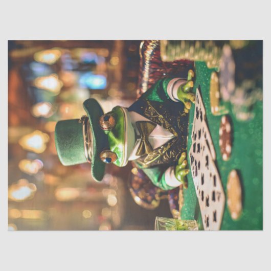 Plaats je weddenschappen, gokkikker tissuepapier (Voorkant)