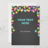 Plaats kaart Neon Glow in het Dark Table teken Lab (Voorkant)