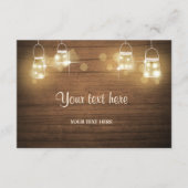 Plaats kaart Rustieke houten potten Lights Elegant (Voorkant)