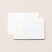 Plaats Kaarten Goud Lijst (Voorkant met envelop)