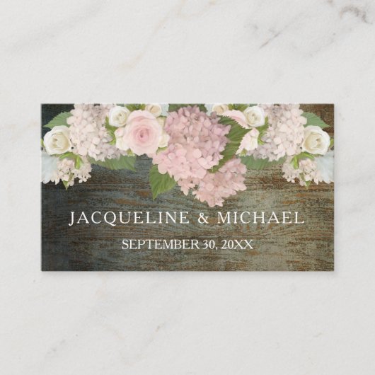 Plaats Kaarten Rustieke Kant In Donker Hout Countr Plaatskaartje (Voorkant)