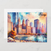 plaats kopen Reizen  chicago briefkaarten (Voorkant / Achterkant)