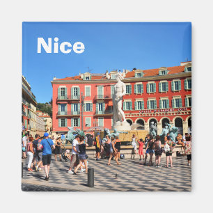 Plaats Massena in Nice, Frankrijk Magneet