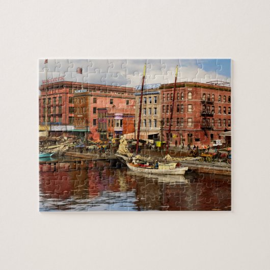 Plaats MD - Pratt St - Beer en meer dan 1906 Linke Legpuzzel (Horizontaal)