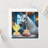 Plaats mijn gezicht in de afbeelding, eenhoorn en kaart (Voorkant / Achterkant in situ)