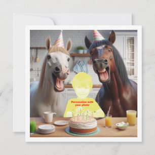 Plaats mijn gezicht in de afbeelding, paarden en k kaart