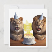 Plaats mijn gezicht in het afbeelding, de leeuwen kaart (Voorkant)