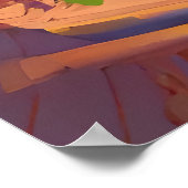 Plaats nabij het zee | AI Art Poster (Hoek)