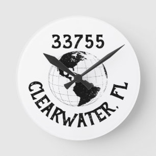 Plaats: Postcode Wereldbol Wereldkaart Ronde Klok