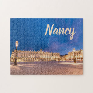 Plaats Stanislas Nancy France als cadeau bij nacht Legpuzzel