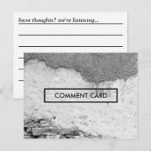 plaats van commentaar briefkaart (Voorkant / Achterkant)