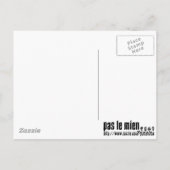 Plaats van de microfoon briefkaart (Achterkant)