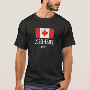 Plaats van Sorel Tracy Canada Canadese vlag Merch T-shirt