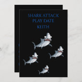 PLAATSDATUM "SHARK ATTACK" KAART (Voorkant / Achterkant)