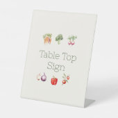 Plaatselijk geteeld Baby shower teken Reclamebord Met Voetstuk (Voorkant)