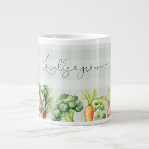 Plaatselijk geteelde baby shower van de boerenmark extra grote beker
