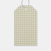 Plaatselijk geteelde Baby shower van de landbouwma Cadeaulabel (Achterkant)