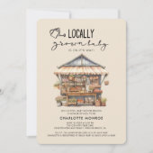 Plaatselijk geteelde Baby shower van de landbouwma Kaart (Voorkant)