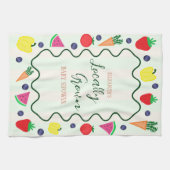 Plaatselijk geteelde Baby shower van de landbouwma Theedoek (Horizontaal)