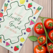 Plaatselijk geteelde Baby shower van de landbouwma Theedoek