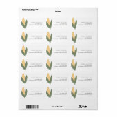 Plaatselijk geteelde landbouwers Markt maïs Adresl Etiket (Full Sheet)