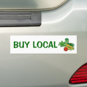 Plaatselijk kopen bumpersticker (Op auto)